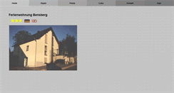 Desktop Screenshot of ferienwohnung-bensberg.de